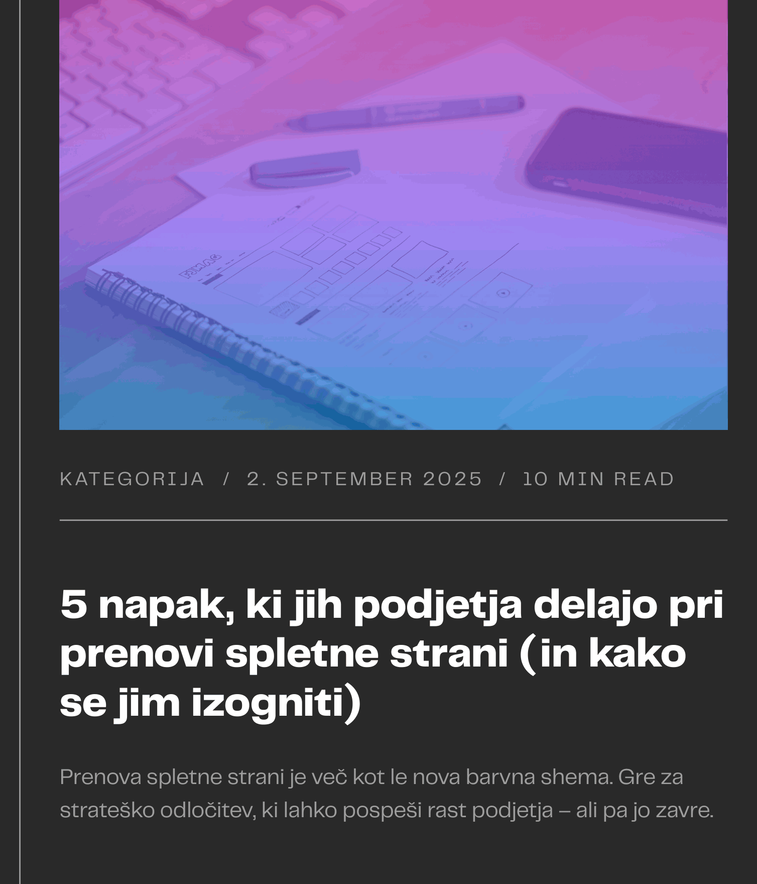 5 napak, ki jih podjetja delajo pri prenovi spletne strani